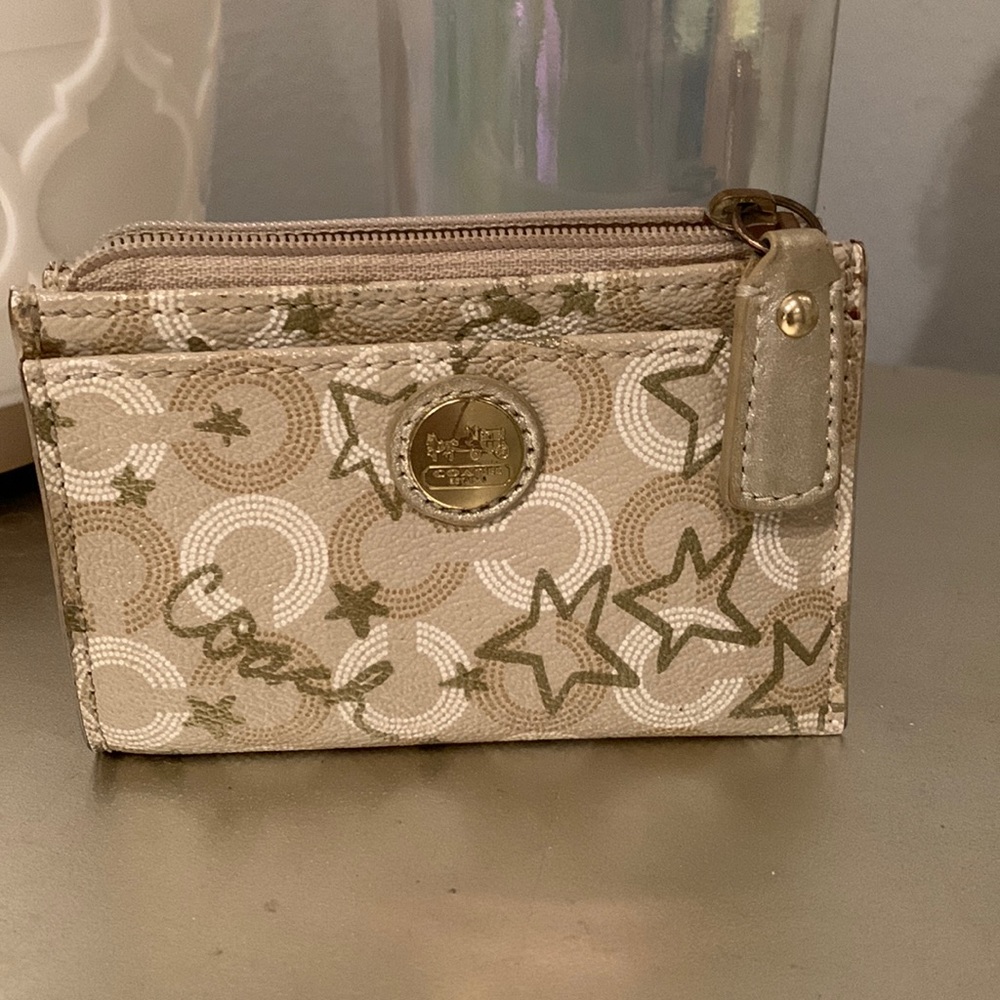 Coach star card holder